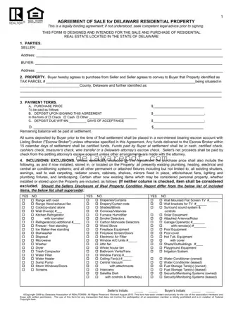 Fill Your Agreement Delaware Template