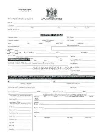 Fill Your Delaware No 212 Template